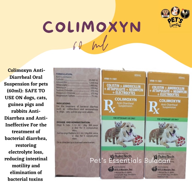 COLIMOXYN ANTI-DIARRHEAL SYRUP 60ML | Shopee Philippines