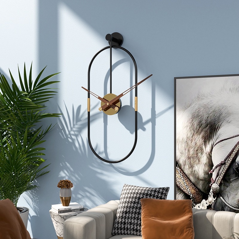 Nordic Simple Wall Clock Living Room Iron Wall Clock Metal Creative ...