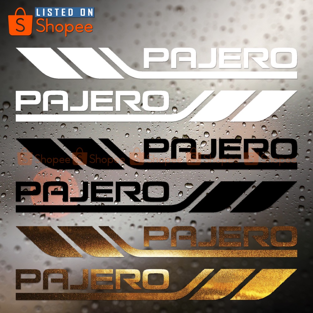 Stickers | 2x Mitsubishi Pajero Logo | Racing | Decals | Stripes ...