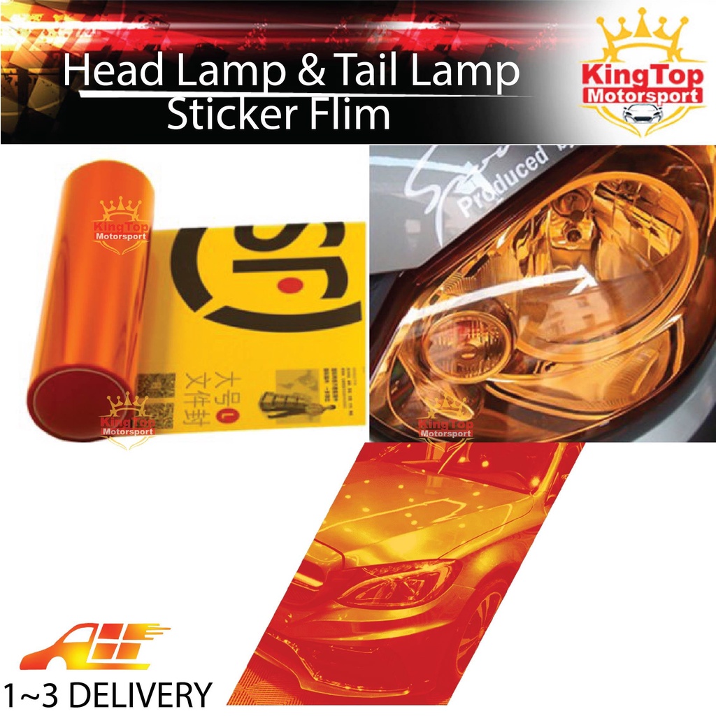 1Meter x 30cm Car Tinted Film Headlamp Headlight Fog light Tail Light