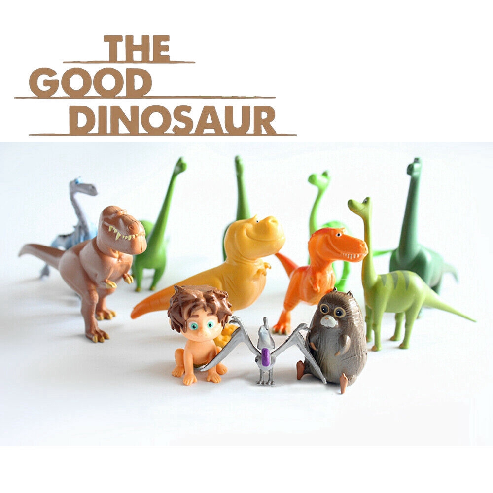 12 PCS The Good Dinosaur Toys Set Kids Cake Topper Action Figures Arlo