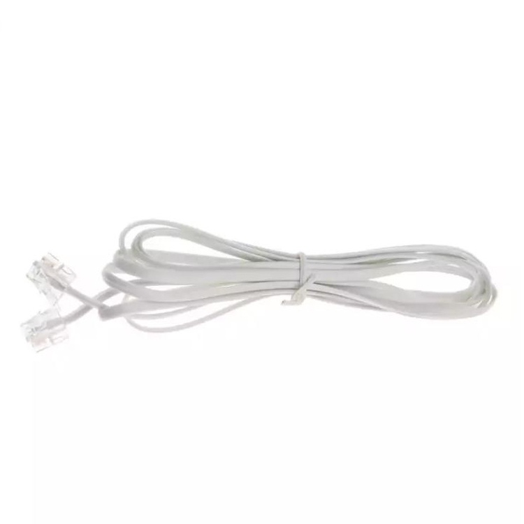 RJ11 Cable Telephone Line Wire Fourcore Finished Customized Connection