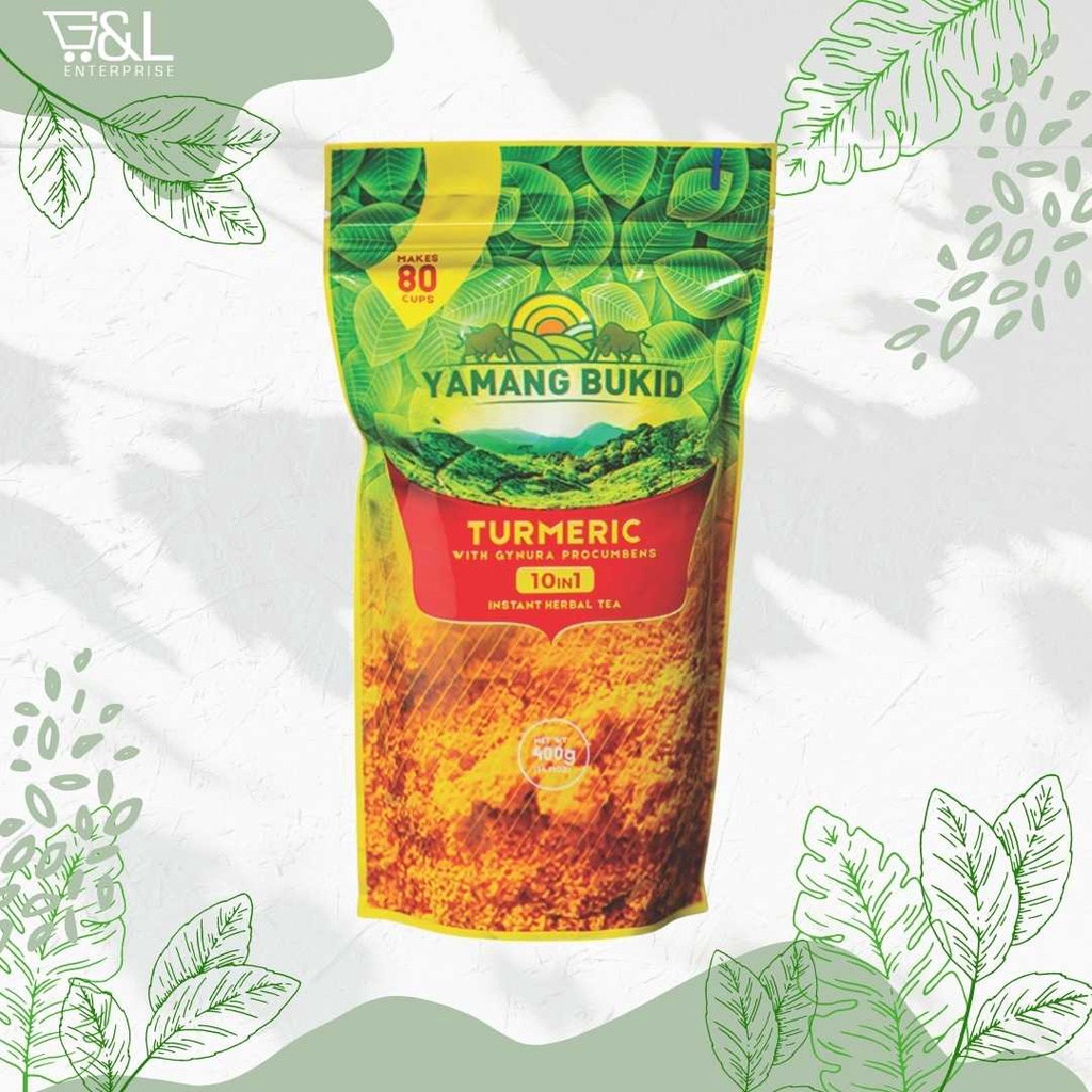 Yamang Bukid Turmeric tea with Gynura Procumbens 10 in 1 Instant Herbal