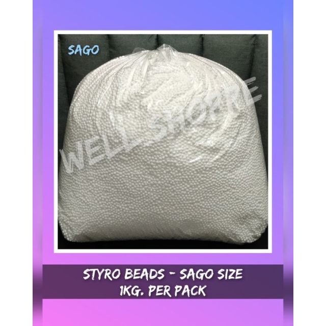 Styro Beads Sago Size for Bean Bag (1Kg.) Shopee Philippines