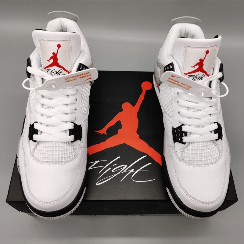 Jordan 4 white cement price on sale