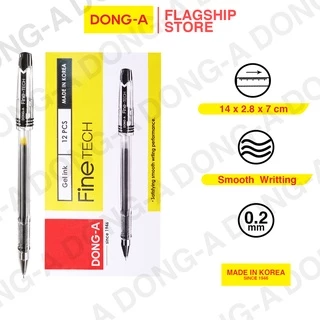 Dong-a Fine-tech RT Gel-Tinte Rollerball Stifte, 0,3 Mm, 3er Pack Blau – Schnelltrocknend