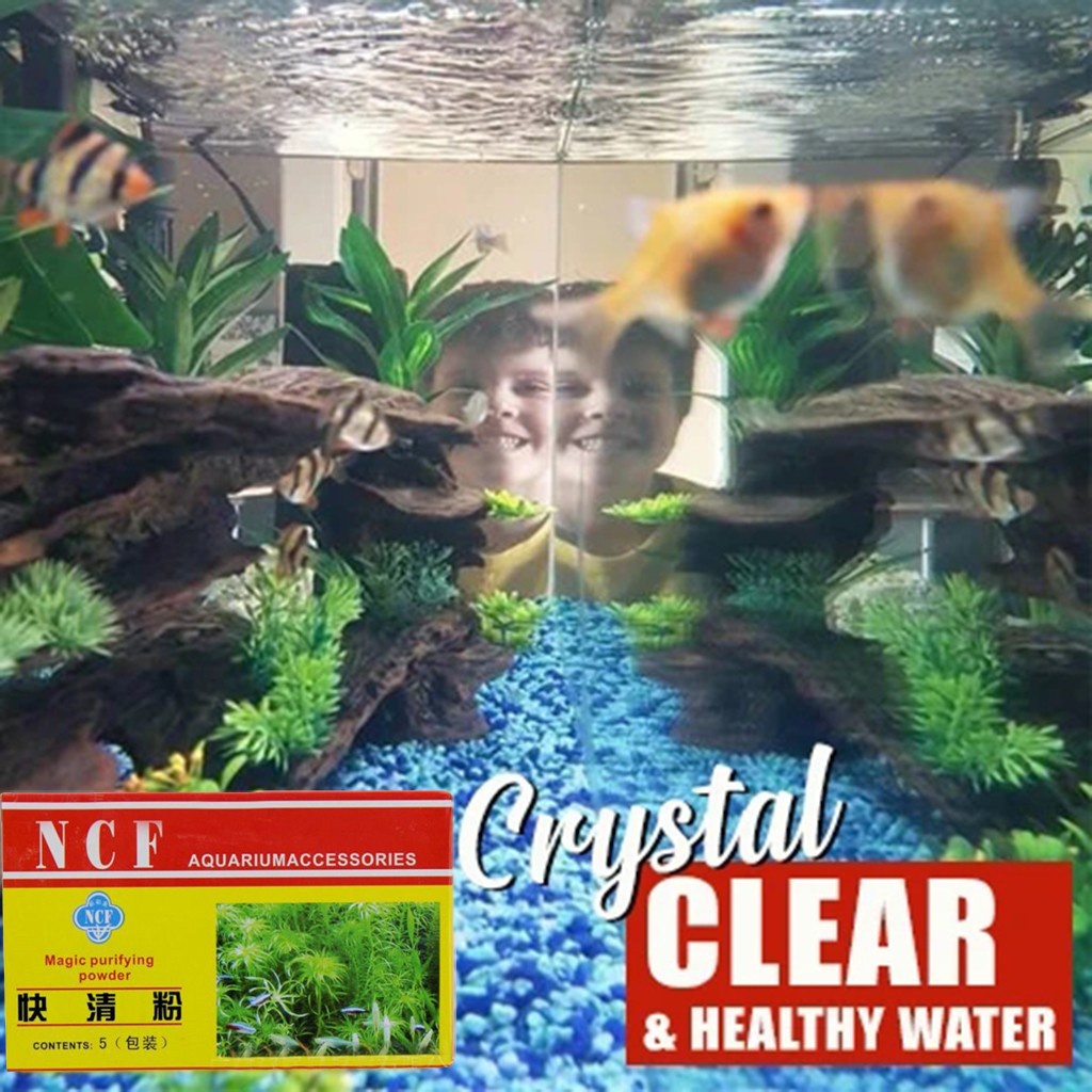 E aquarium Purifying Powder Algae Purifier Natural Purifying