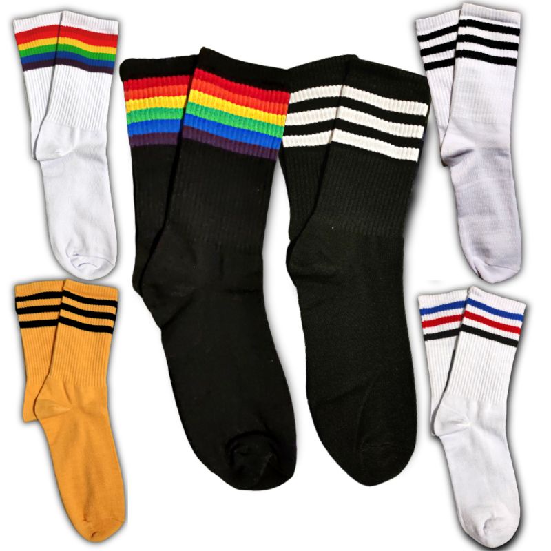 Oldschool Skate Men's Strip Socks (Premium) - Mohaki Official | Shopee ...