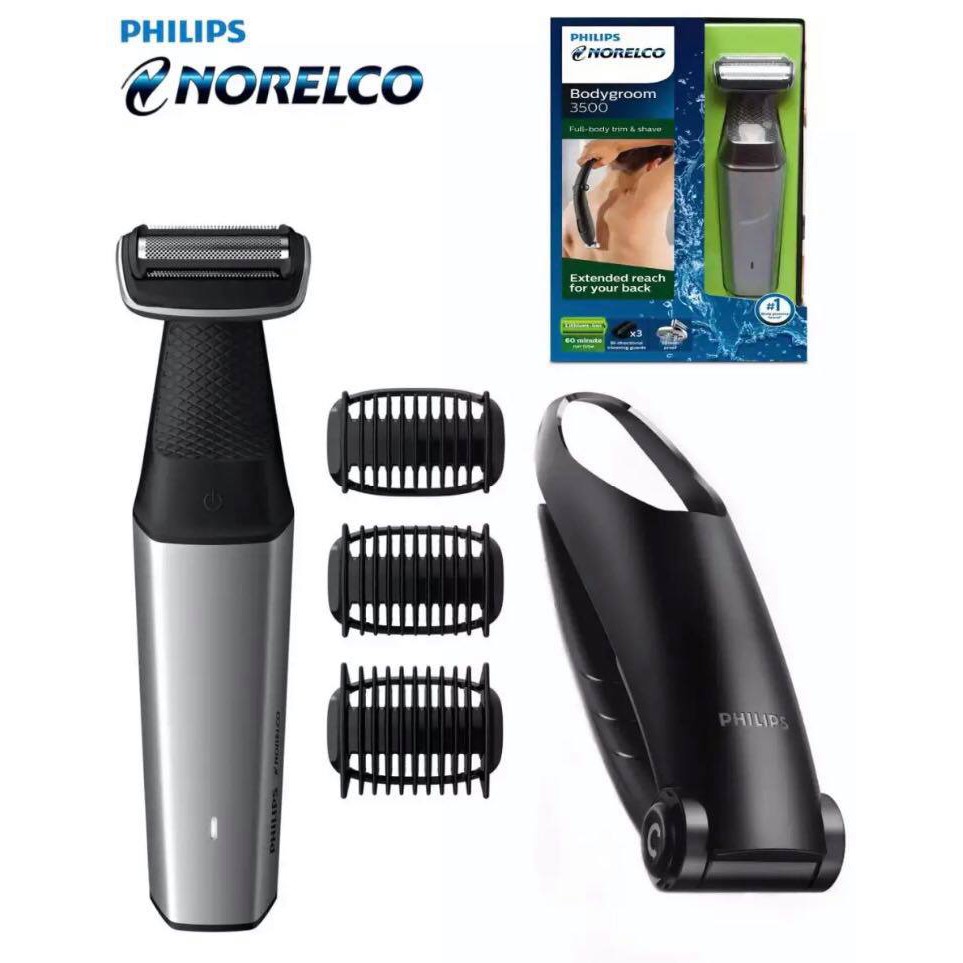 Philips Norelco Bodygroom Series 3500, Showerproof Body Hair Trimmer
