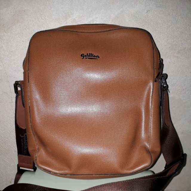 Goldlion sales leather bag