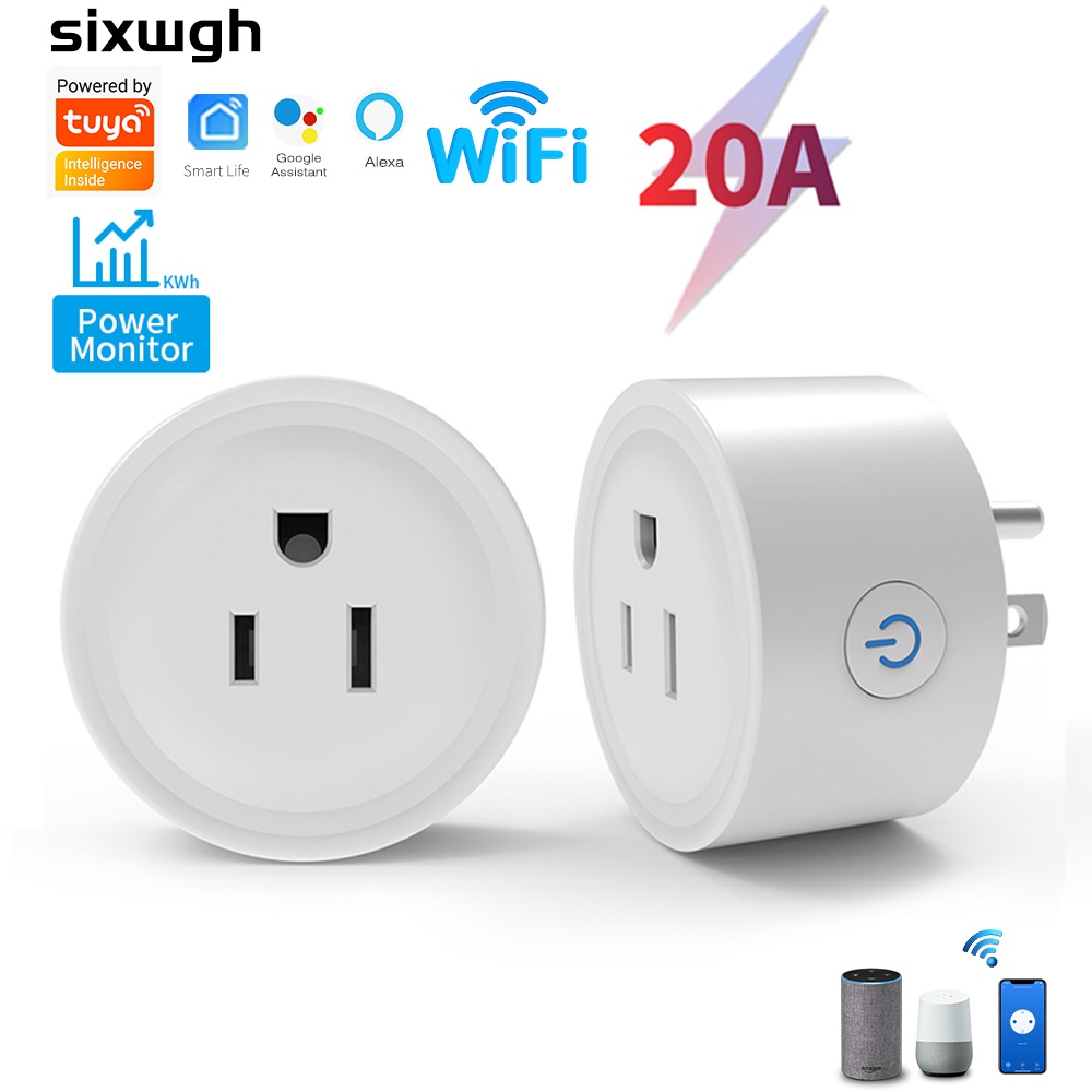 20A Tuya WiFi socket Smart socket US Plug switch Outlet support Smart ...