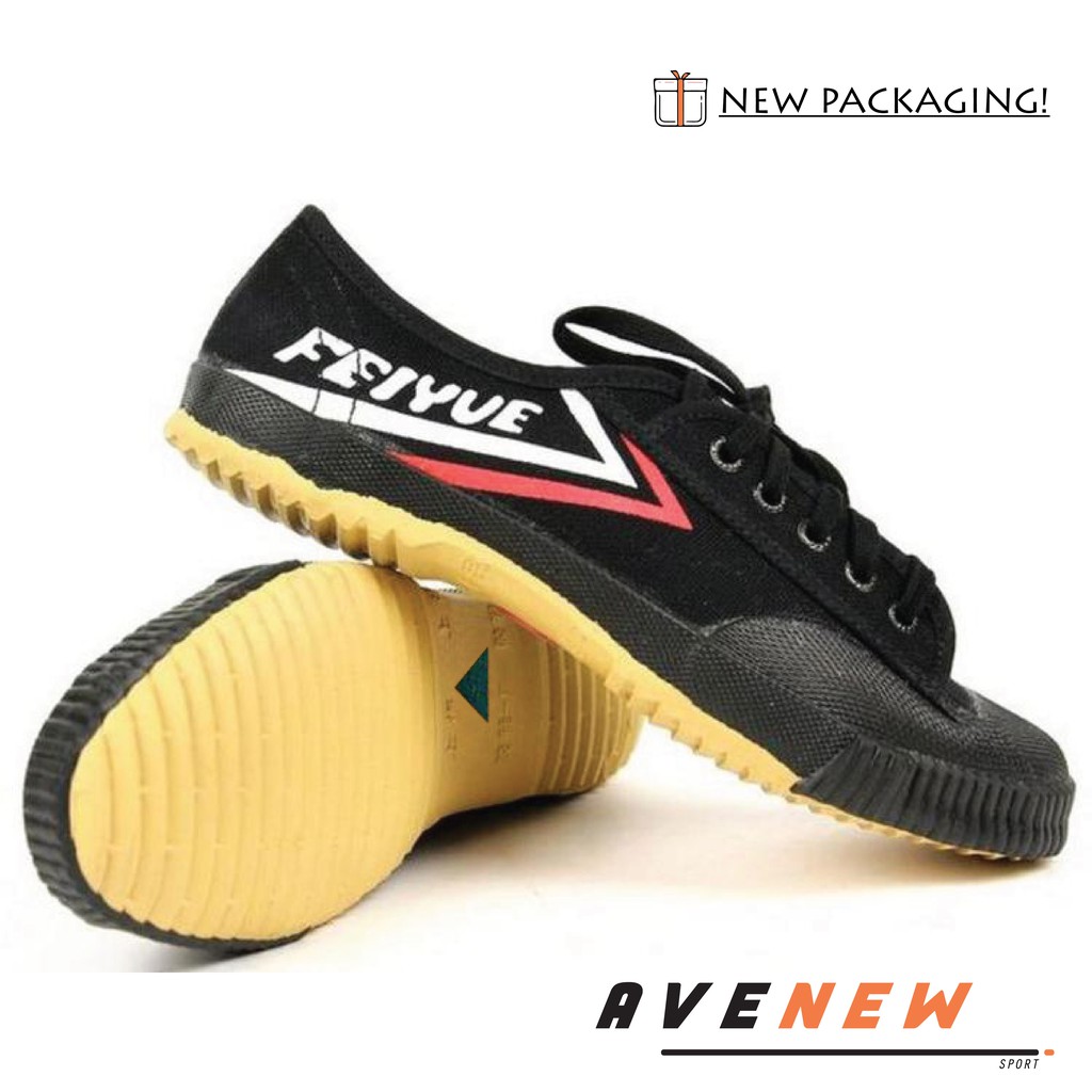 Feiyue Classic Running Martial Arts Wushu Shoes Sport Sneakers (Black)