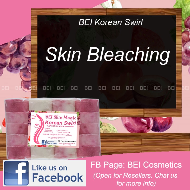 Bleaching☁ [ORIGINAL] KOREAN BLEACHING SWIRL SOAP with Glutathione