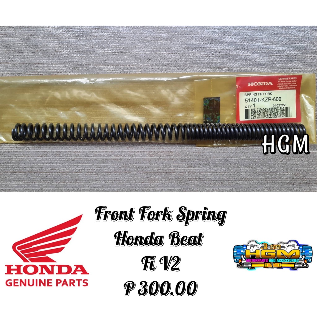 FRONT FORK SPRING FOR HONDA CLICK V1 & V2, HONDA BEAT FI V2 HONDA ...