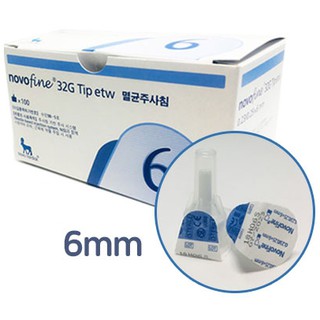 NovoFine Insulin Pen Tip Needles 32G 4mm / 6mm Plus 4mm 100s with FREEBIES