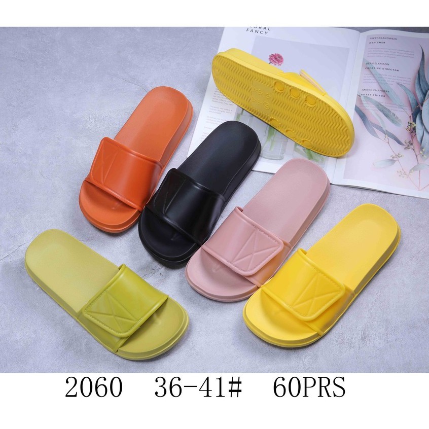 New Fashion Rubber Slide Slippers Unisex 2060 Shopee Philippines   4c0f1a53323f8bd6ee90b4e216cdf038