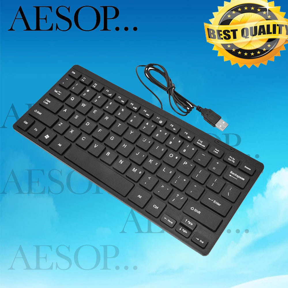 Multimedia wired USB Mini Keyboard Universal For PC/Laptop | Shopee ...