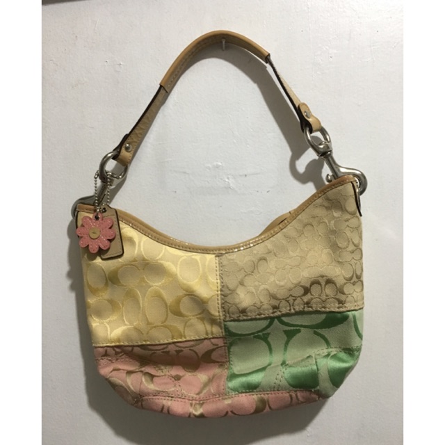 Multicolor coach bag hot sale