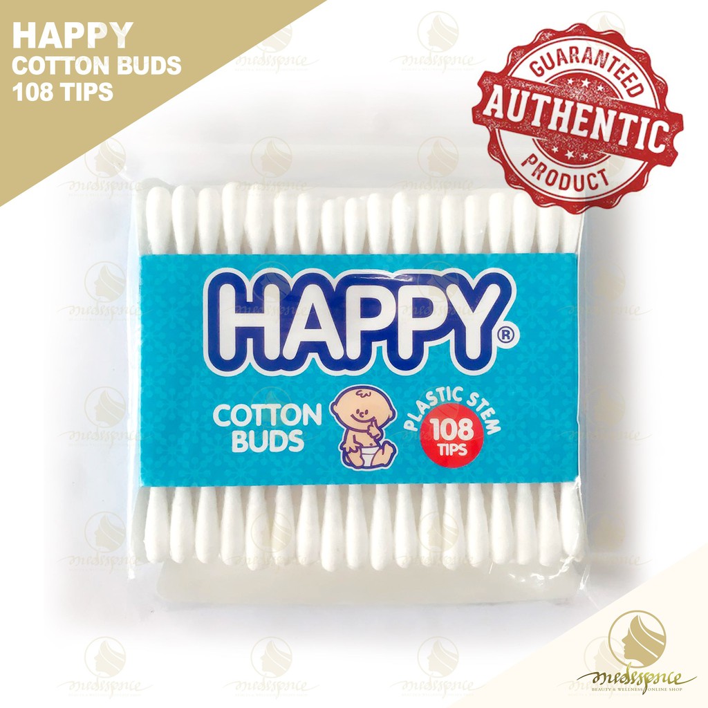 Happy Cotton Buds for Babies and Adult 36s/72s/108s | Shopee Philippines