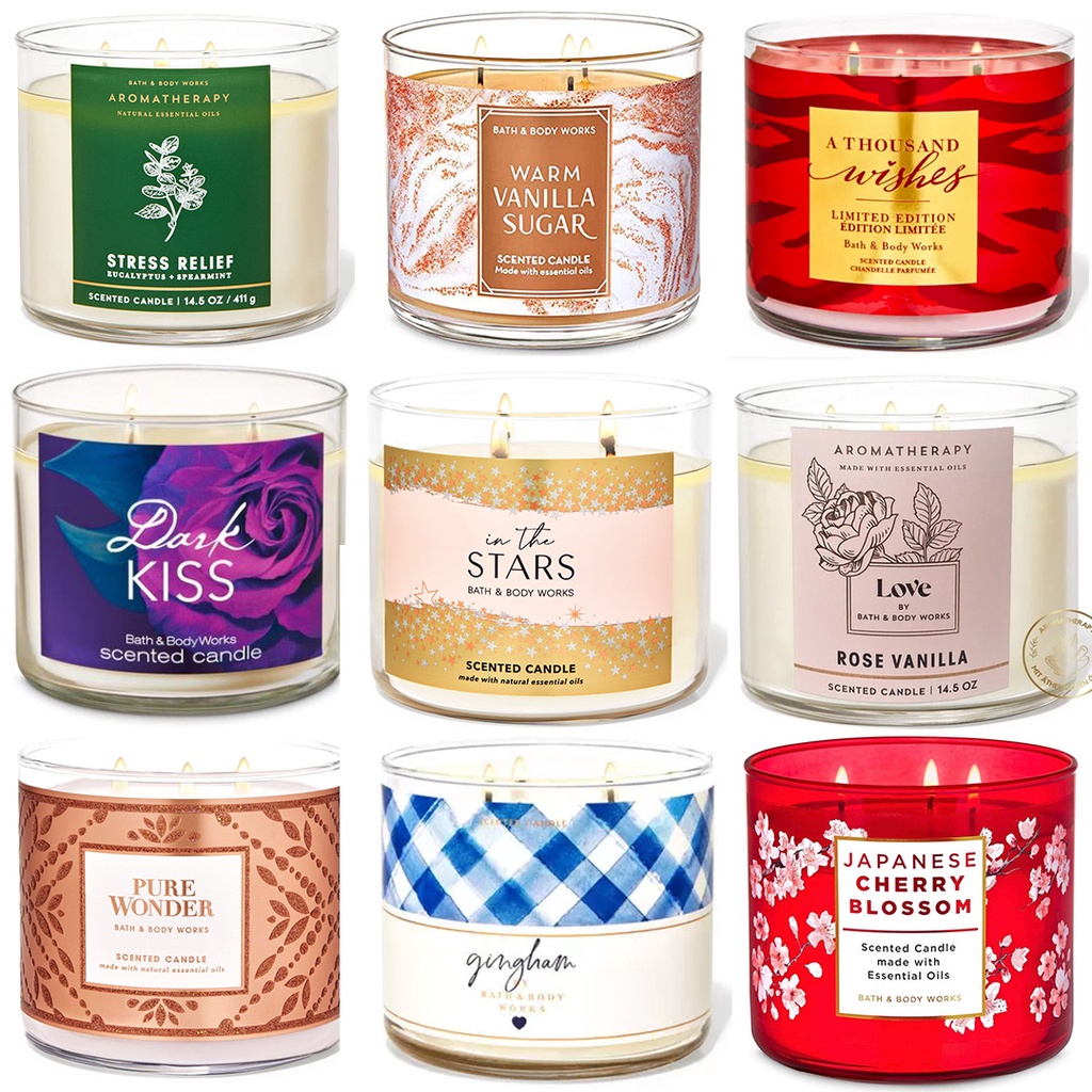 Bath And Body Works 3-Wick Candle | Shopee Philippines