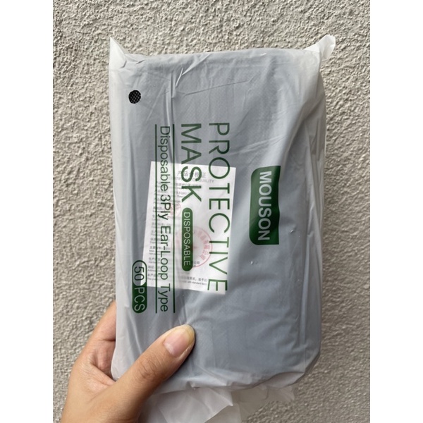 Mouson brand Surgical facemask Black 50pcs | Shopee Philippines