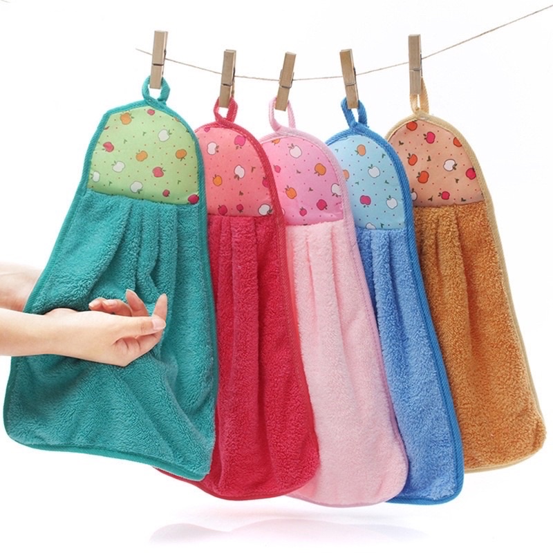 1PCS Microfiber Hand Towel Kitchen/Bathroom Soft Hand Towel Shopee