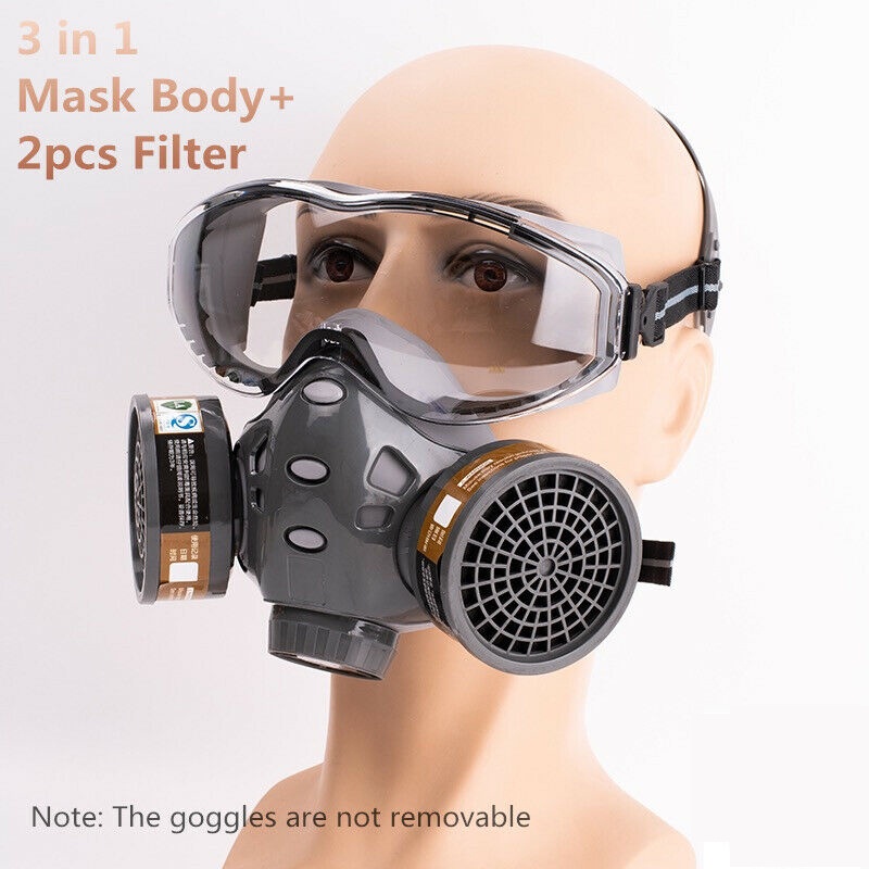 8200 Full Face MaskWith Goggle For Painting Decoration Paint Spraying ...