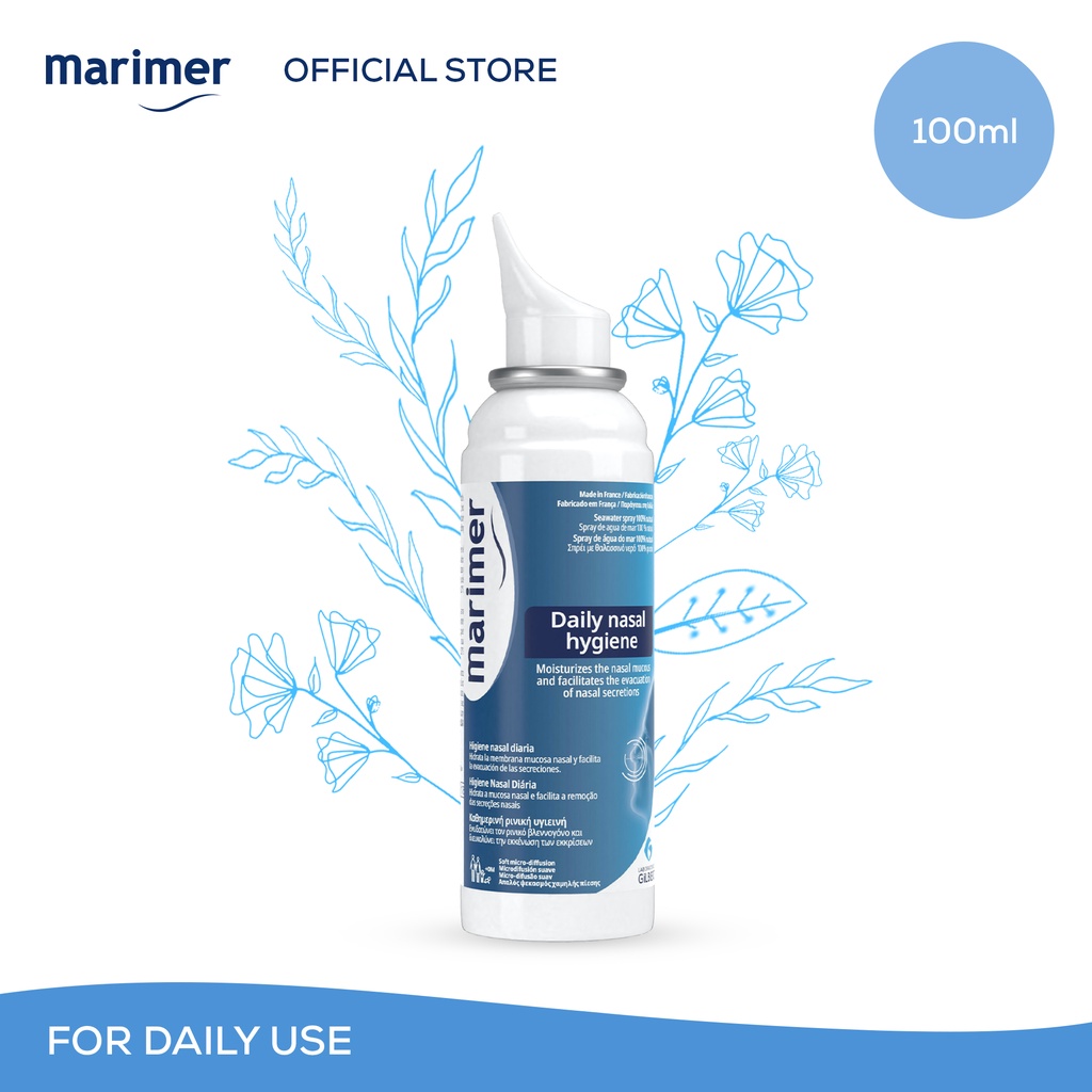 Marimer Adult Isotonic Seawater Nasal Spray 100ml | For Daily Nasal ...