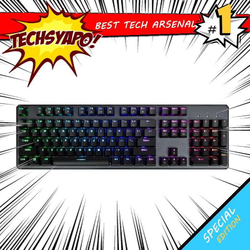 TECWARE PHANTOM+ 104 RGB FULL MECHANICAL KEYBOARD | Shopee Philippines