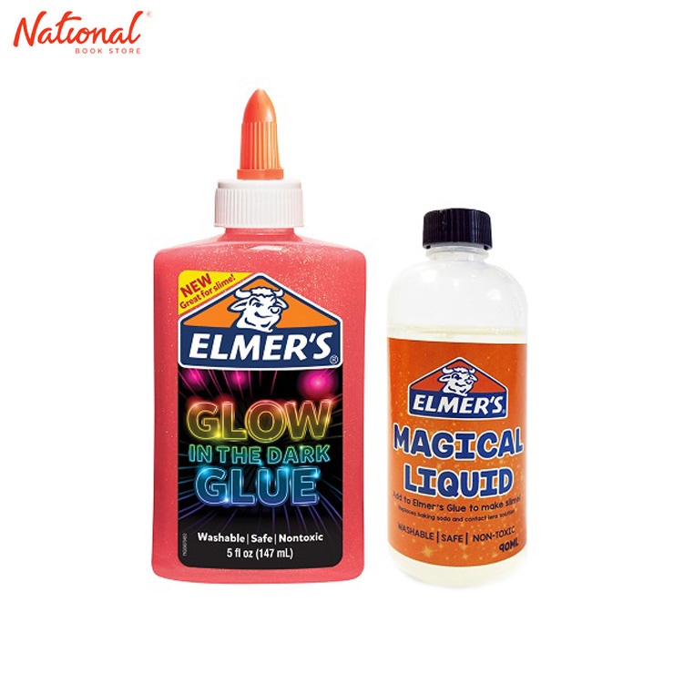 Elmer'S Slime Time Kit Glow In The Dark Colored Glue Slime 044 Pink ...