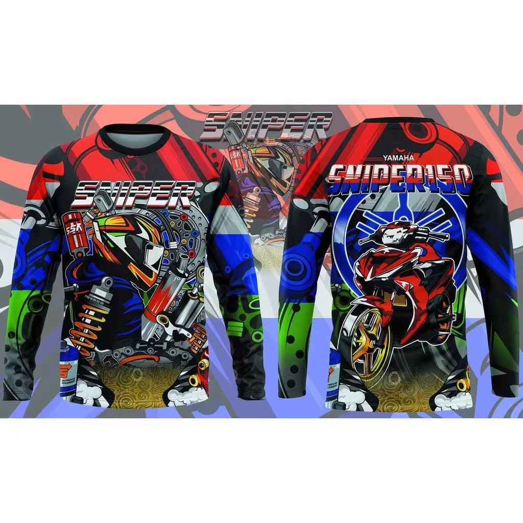 Long-sleeve motor Cycling Jersey Racing Bike Ride Motorcycle T-shirt ...