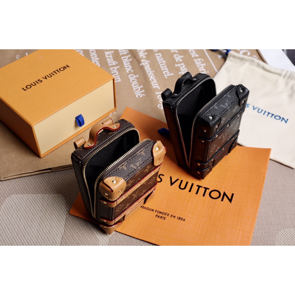 Original Louis Vuitton LV Mini Soft Trunk Backpack Coin Holders