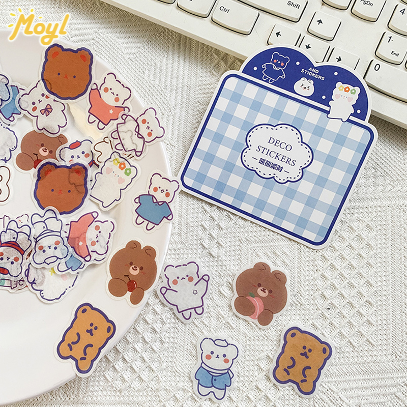 40 Pcs Japanese Paper Cartoon Character Girl Diary Handbook Sticker ...