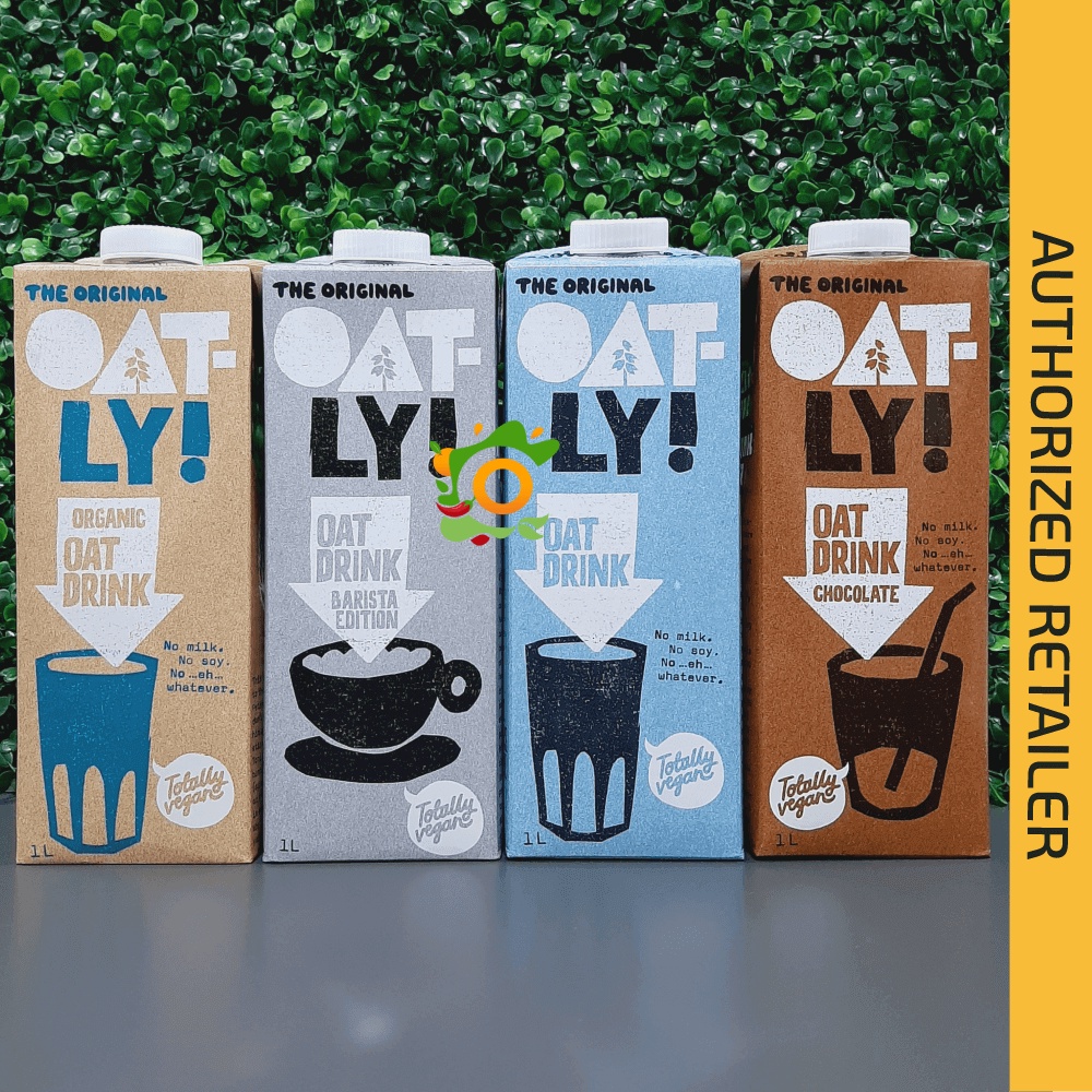 Oatly Oat Drink Barista, Original, Organic, Deluxe, and Chocolate 1L