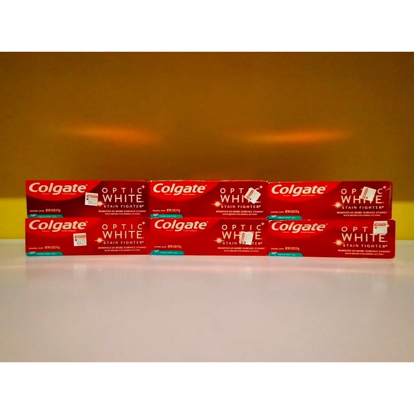 Colgate Optic White Stain Fighter Teeth Whitening Toothpaste | Shopee ...