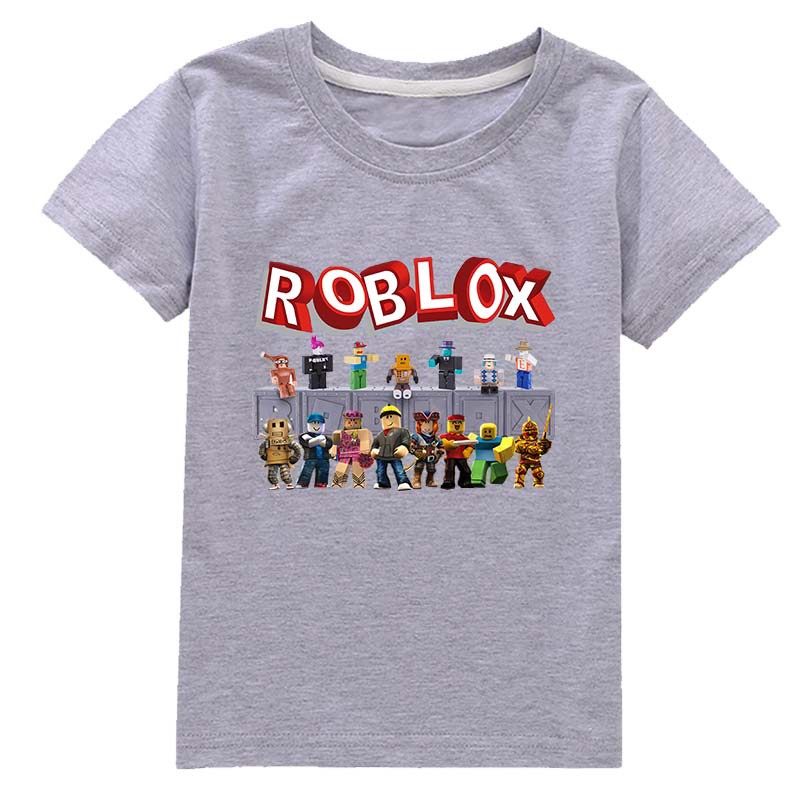 3-14 Years Old Kids Roblox T-shirt Pattern Printed Roblox Boys T-shirt 