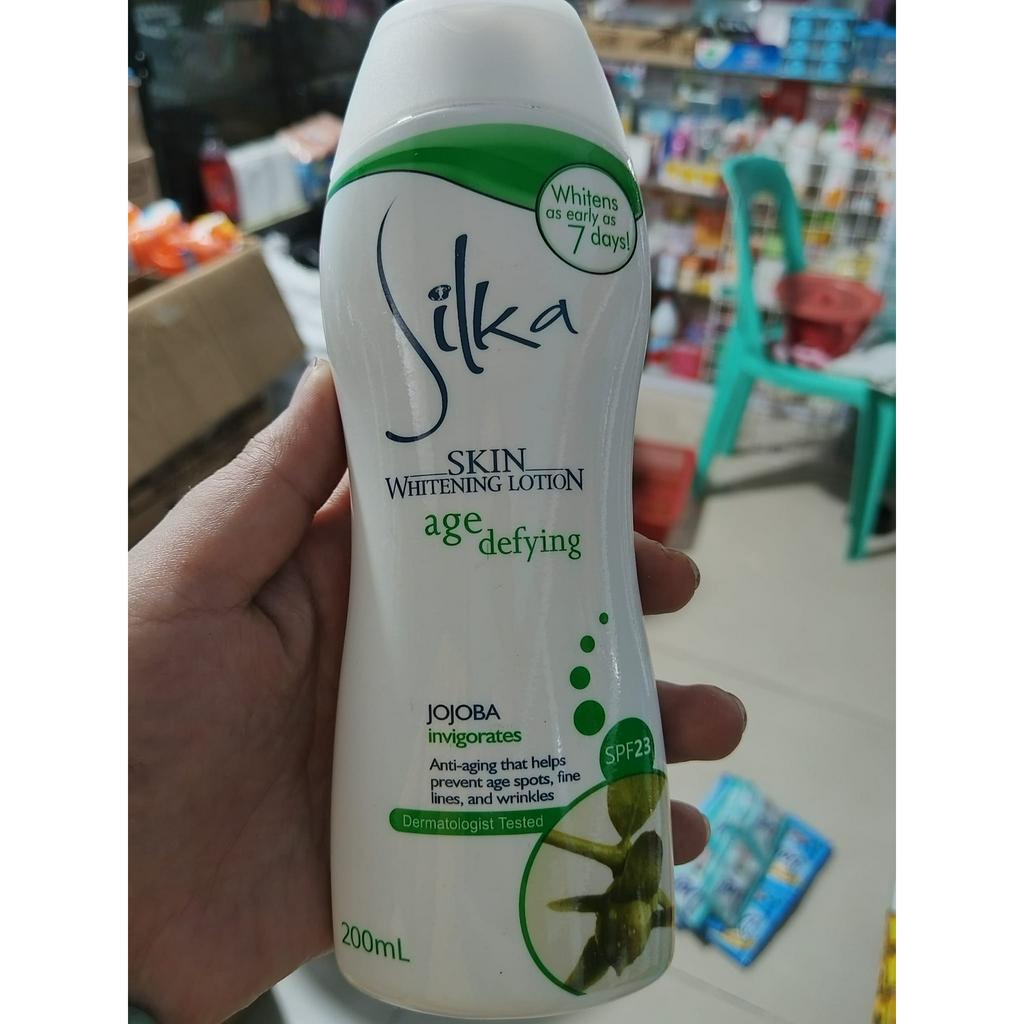 Silka Whitening Lotion Age Defying Jojoba 100ml Shopee Philippines