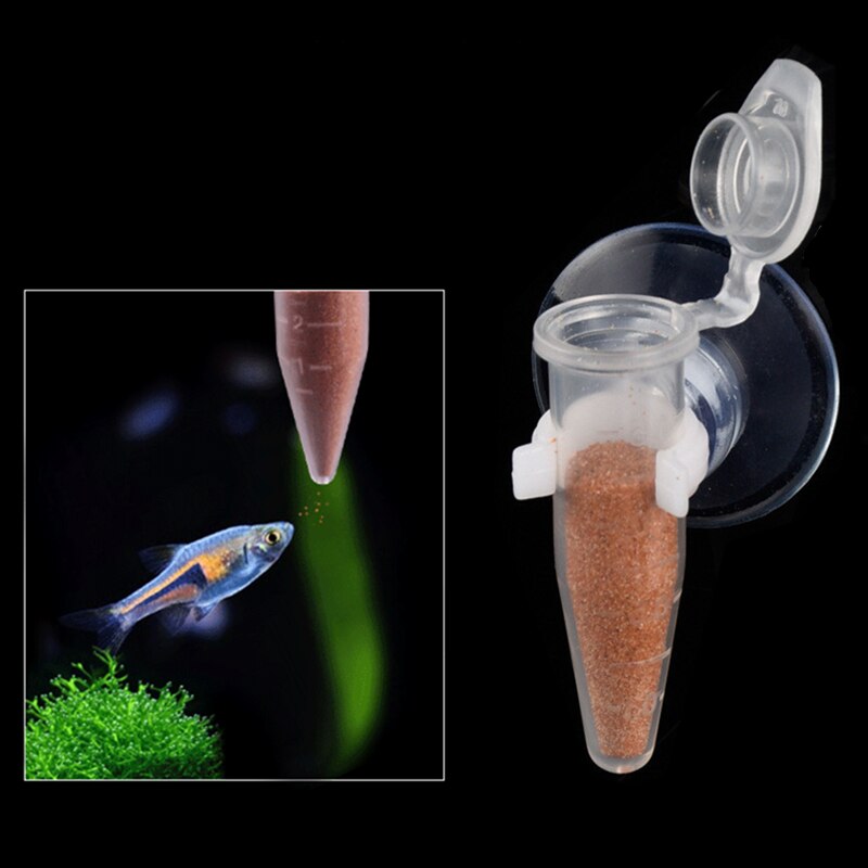 Automatic Aquarium Fish Feeder Brine Shrimp Egg Food Tapered Funnel Cup ...