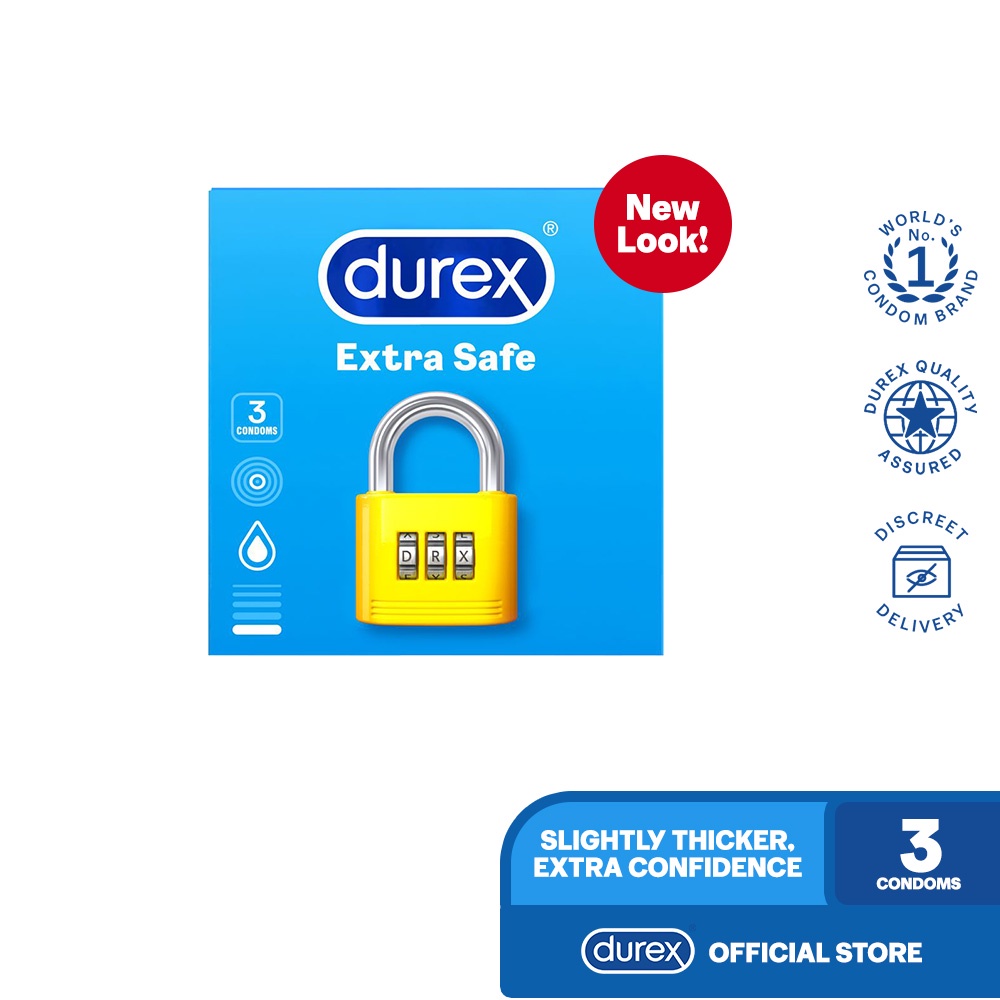 Durex Extra Safe Protection Rubber Latex Condoms 3s | Shopee Philippines