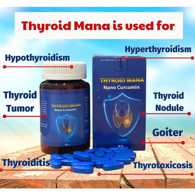 THYROID MANA TABLETS ( Remove Goiter, Thyroid Cancer, Hyperthyroidism