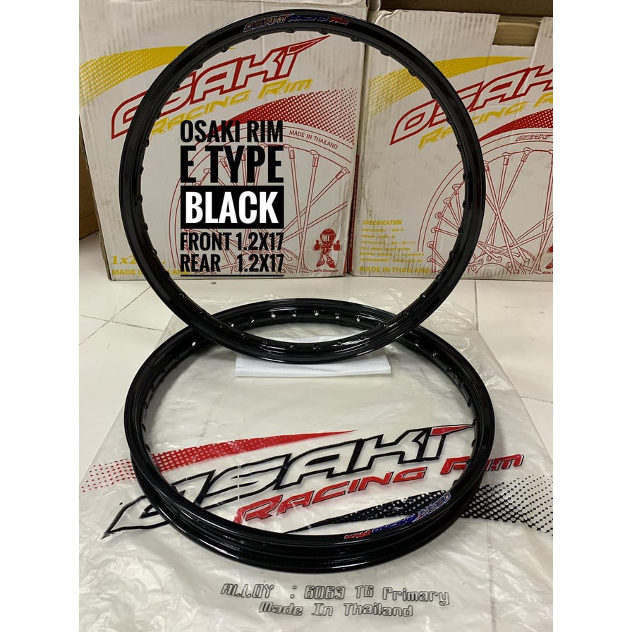 OSAKI RIM E-TYPE EPOXY BLACK 1.4X17 (1SET) | Shopee Philippines