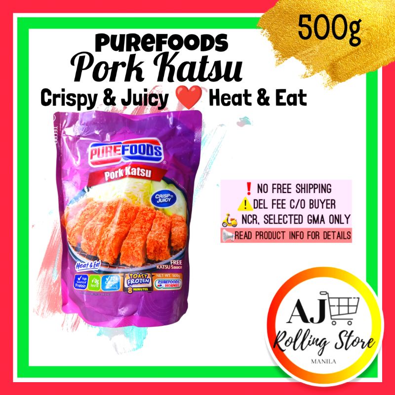 Purefoods Pork Chicken Katsu Crispy and Juicy 500g Pack Shopee