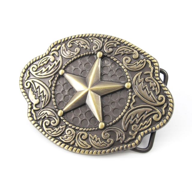 Men's Texas Ranger Star Western Cowboy Belt - Oil-Tanned Leather, 1.5 Inch Wide, With Matching Conchos (Size 40, Brown) - View #6