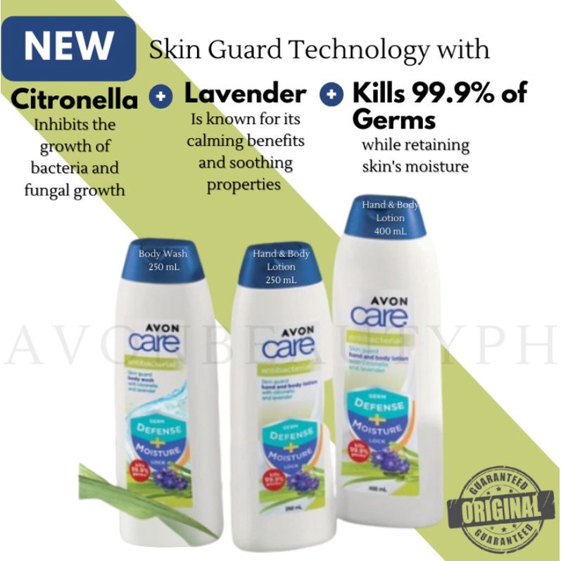 AVON Care Antibacterial Citronella & Lavender Hand and Body Lotion or Body Wash Shopee Philippines
