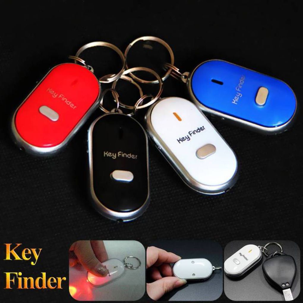 [Coco] LED Beeping Flashing Light Key Finder Find Lost keychain Whistle ...