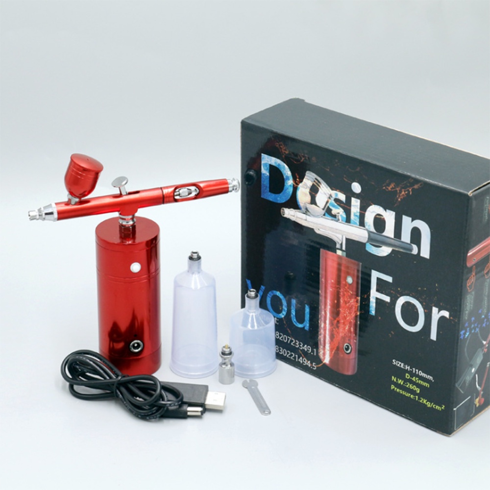 Spray Gun Kit Mini Action Air Brush Compressor Airbrush Painting Craft