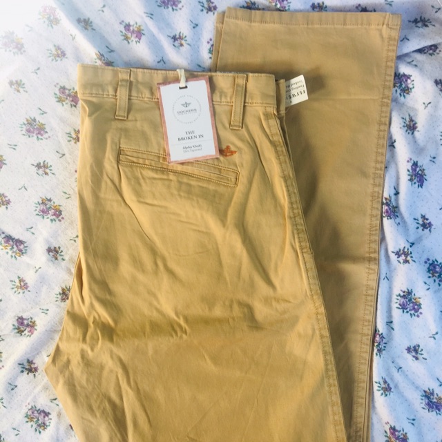 Dockers The Broken In Alpha Khaki Slim Tapered shops Fit Pant