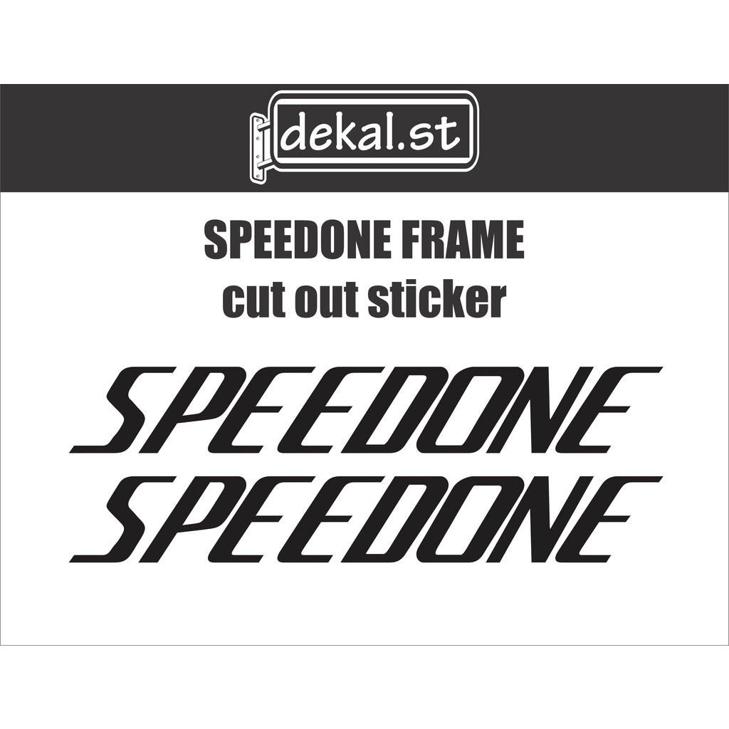 SPEEDONE frame cut out sticker | Shopee Philippines