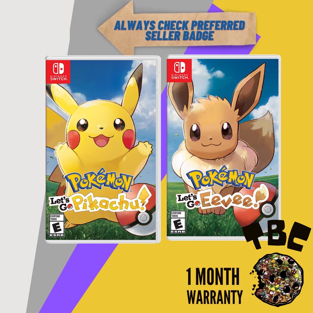 Switch Pokemon Let's Go Pikachu Let's Go Eevee Nintendo Switch