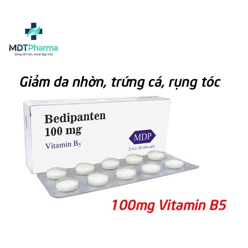 Bedipanten Vitamin B5 Oral Capsules 100mg Help Reduce Hair Loss, Reduce